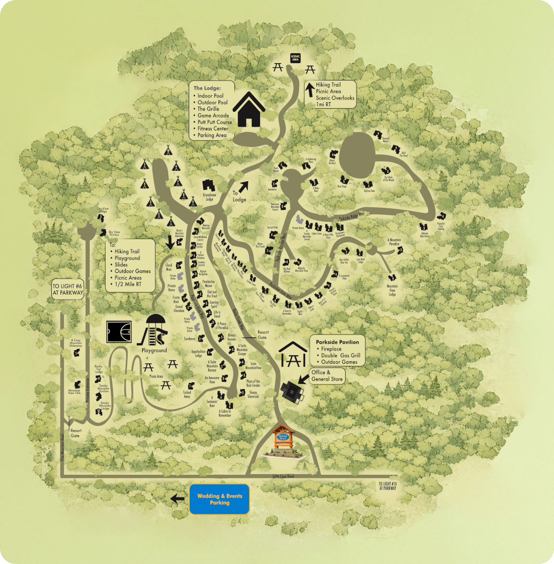 Parkside Resort Map